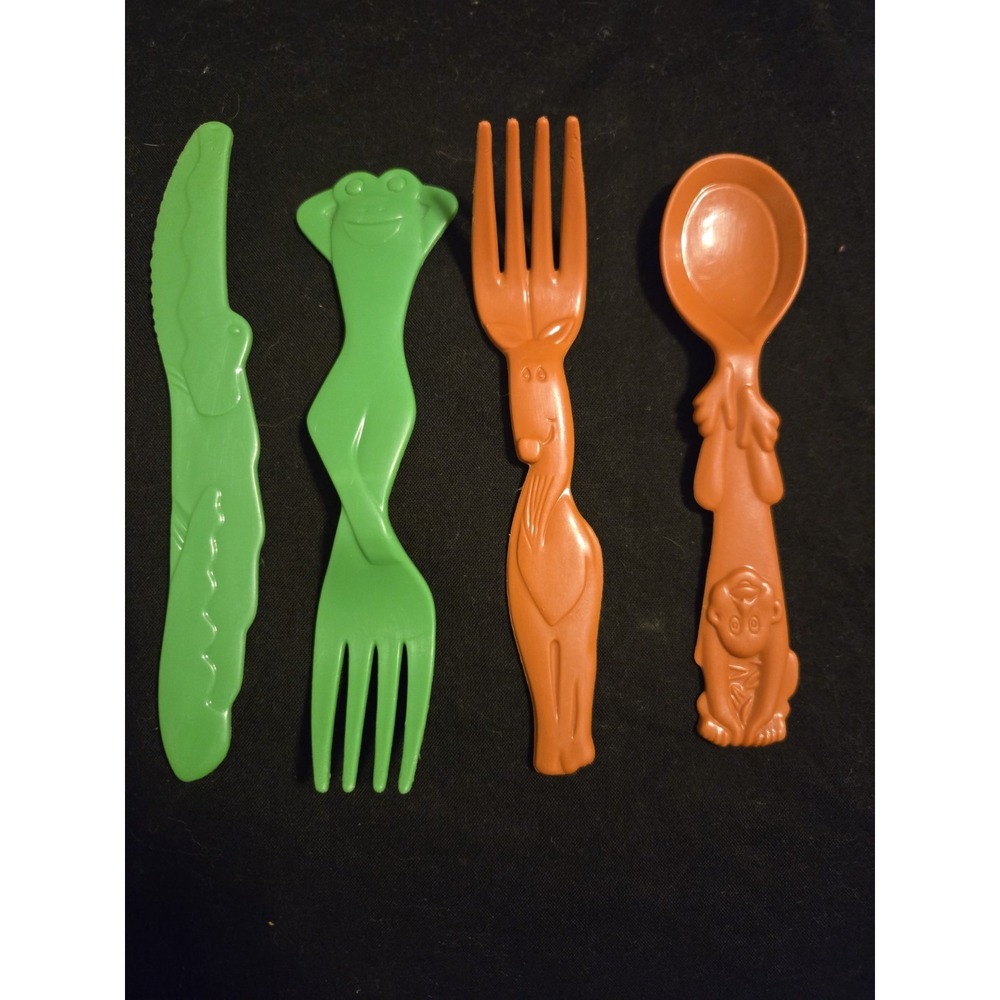 Vintage Zoo Pal  Cutlery Set‎ Of 4
